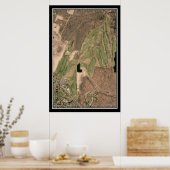 Wintonbury Hills Golf Course CT Satellite Map Poster (Keuken)