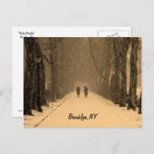 Wintry Brooklyn Briefkaart (Voorkant / Achterkant)