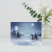 Wintry hilltop briefkaart (Staand voorkant)