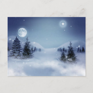 Wintry hilltop briefkaart