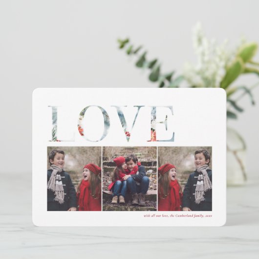 Wintry kerstcadeaukaart feestdagenkaart (Staand voorkant)