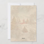 Wintry Merry Christmas & Happy New Year Feestdagenkaart (Achterkant)