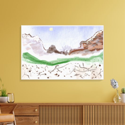 Wintry Mix Canvas Print (Insitu (Woonkamer))
