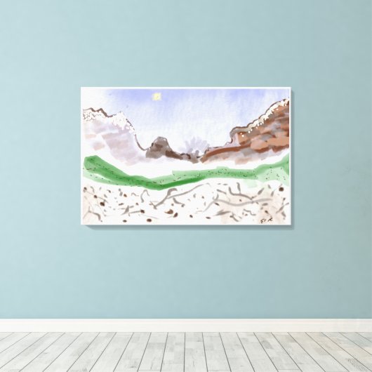 Wintry Mix Canvas Print (Insitu (Houten vloer))