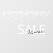 Wintry New Winter Collection Raamsticker (Vel)