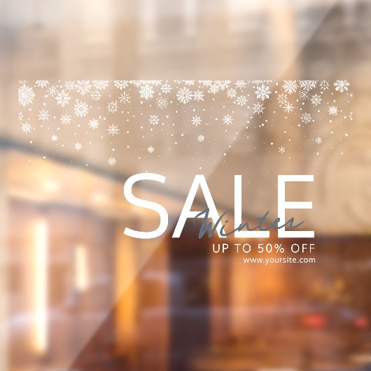 Wintry New Winter Collection Raamsticker (Vel 2)