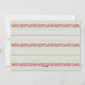 wintry poinsettia christmas botanical photo frame feestdagenkaart (Achterkant)