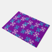 Wintry Snowflakes Deurmat (Schuin)