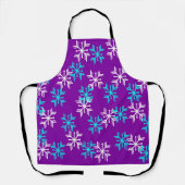 Wintry Snowflakes Schort (Voorkant)