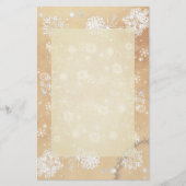 Wintry Snowflakes  schrijfpapier Briefpapier (Voorkant)