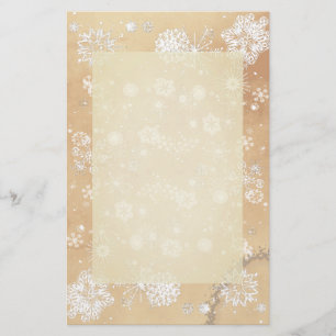 Wintry Snowflakes  schrijfpapier Briefpapier