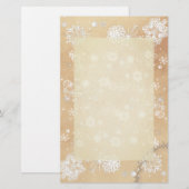 Wintry Snowflakes  schrijfpapier Briefpapier (Voorkant / Achterkant)