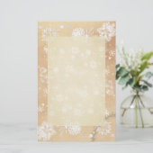 Wintry Snowflakes  schrijfpapier Briefpapier (Staand voorkant)