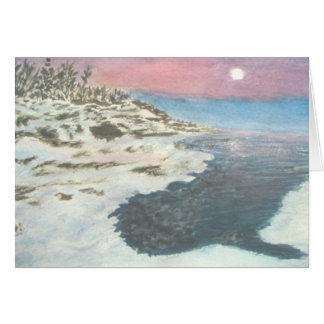 Wintry Sunset in Grand Portage