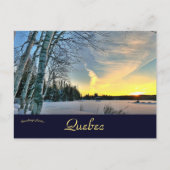 Wintry Twilight in Quebec Briefkaart (Voorkant)