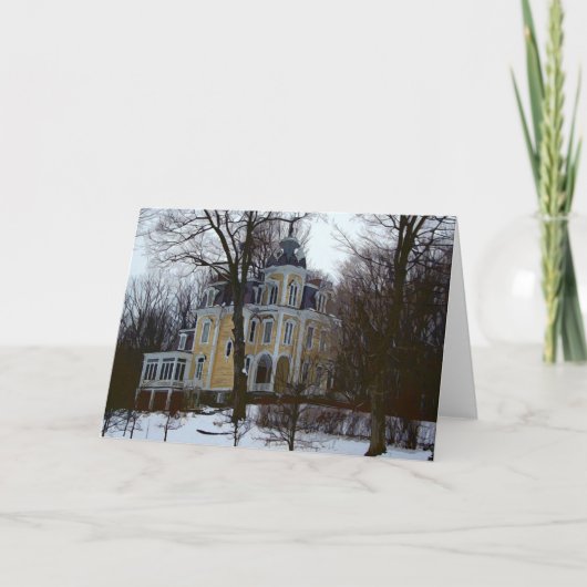 Wintry Victorian Feestdagen Kaart (Voorkant)