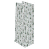 Wintry Wonderland 2-kerstfeestdag Gift Bag Wijn Cadeautas (Achterkant Gekanteld)