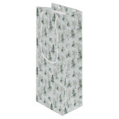 Wintry Wonderland 2-kerstfeestdag Gift Bag Wijn Cadeautas (Voorkant Gekanteld)