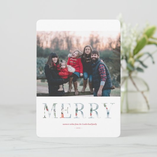 Wintry Wonderland Holiday Flat Kaart (Staand voorkant)