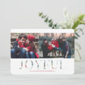 Wintry Wonderland Kerstfeestdag 2 Foto Feestdagenkaart (Staand voorkant)