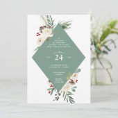 Wintry Wonderland Kerstfeestdag Kaart (Staand voorkant)