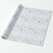 Wintry Wrapping Paper Cadeaupapier (Uitgerold)