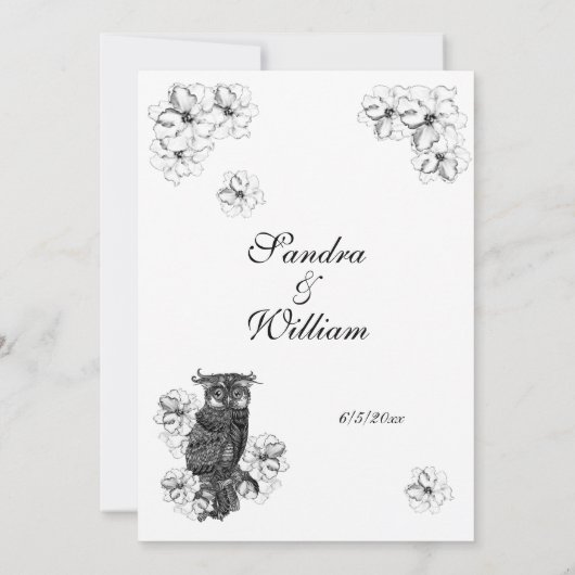 Wio's wordt uitgenodigd voor Geweldige bruiloft Kaart (Achterkant)