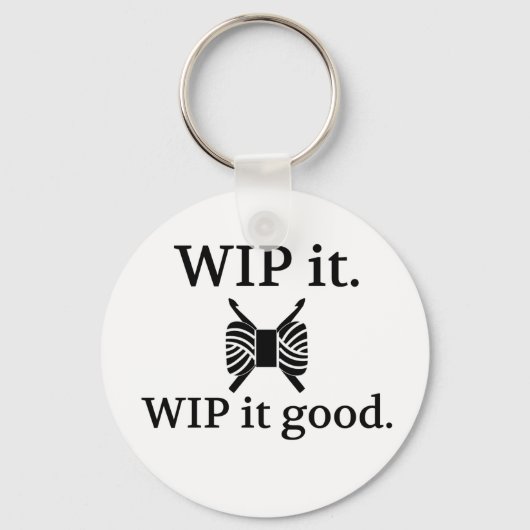 WIP het Goed - Gehaakte {Licht} Sleutelhanger (Voorkant)