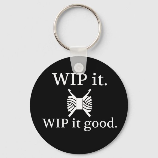 WIP het Goed - Gehakt {Donker} Sleutelhanger (Voorkant)