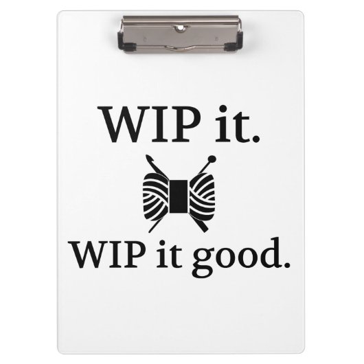 WIP het Goed ・ Knit Crochet Crafts Klembord (Voorkant)