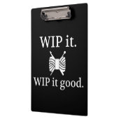 WIP het Goed ・ Knit Krochet {Donker} Klembord (Links)