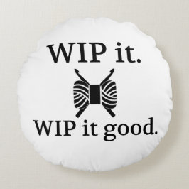 WIP Het Goede Kraft Krochet Rond Kussen