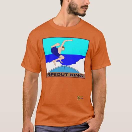 Wipe Out King retro T-shirt (Voorkant)