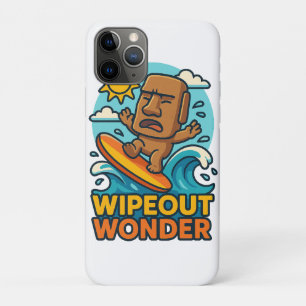 Wipeout Moai Chibi Surf mislukt Case-Mate iPhone Case