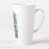 Wipeout Moai Chibi Surf mislukt Latte Mok (Rechts)