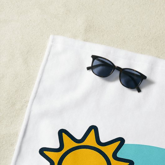 Wipeout Moai Chibi Surf mislukt Strandlaken (In situ)