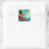 "Wipeout"-Stickers Vierkante Sticker (Tas)