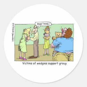 Wippertrek Steungroep Cartoon Cadeaus & Verzamelob Ronde Sticker