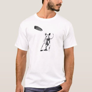 Wippets die een frisbee achtervolgen t-shirt