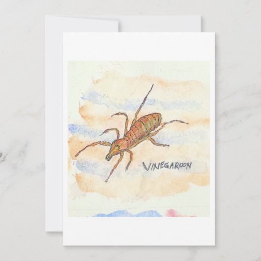 Wippscorpioe Wenskaart Kaart (Voorkant)