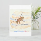 Wippscorpioe Wenskaart Kaart (Staand voorkant)