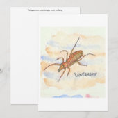 Wippscorpioe Wenskaart Kaart (Voorkant / Achterkant)