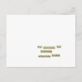 wir entwickeln hier briefkaart