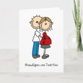 Wir erwarten gestaltete Grußkarten Kaart (Voorkant)