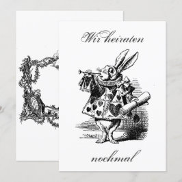 Wir heiraten nochmal – Vermählung – Hochzeit Kaart