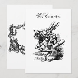 Wir heiraten – Vermählung – Hochzeit – Invitation Kaart