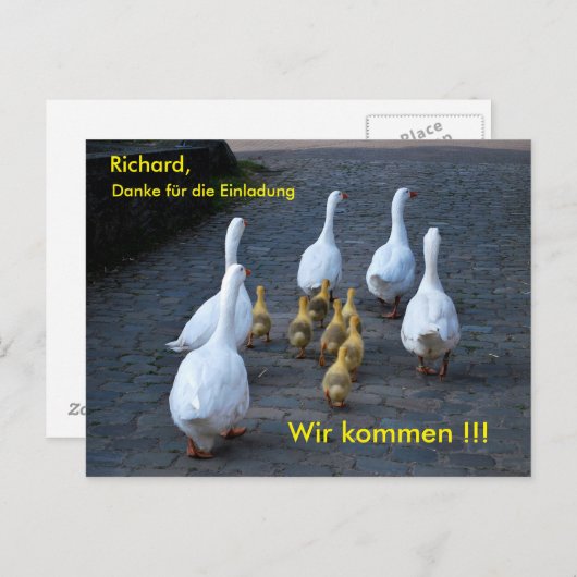 Wir kommen briefkaart (Voorkant / Achterkant)
