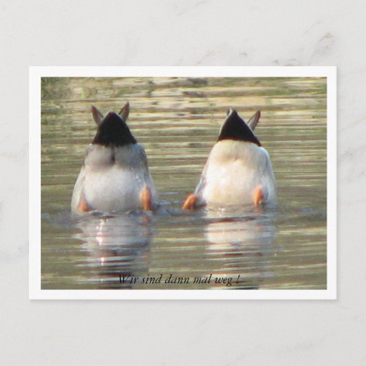 Wir sind dann mal weg! briefkaart (Voorkant)