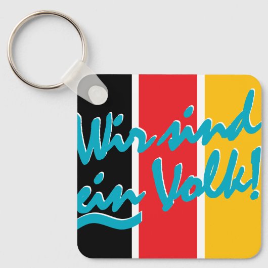 WIR SIND EIN VOLK! SLEUTELHANGER (Voorkant)