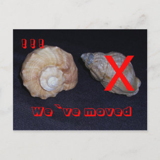 wir sind umgezogen-postkarte aankondigingskaart